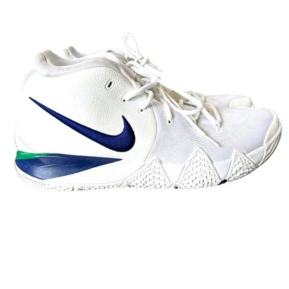 Nike Kyrie 4 White And Deep Royal Sneakers Mens Size 14